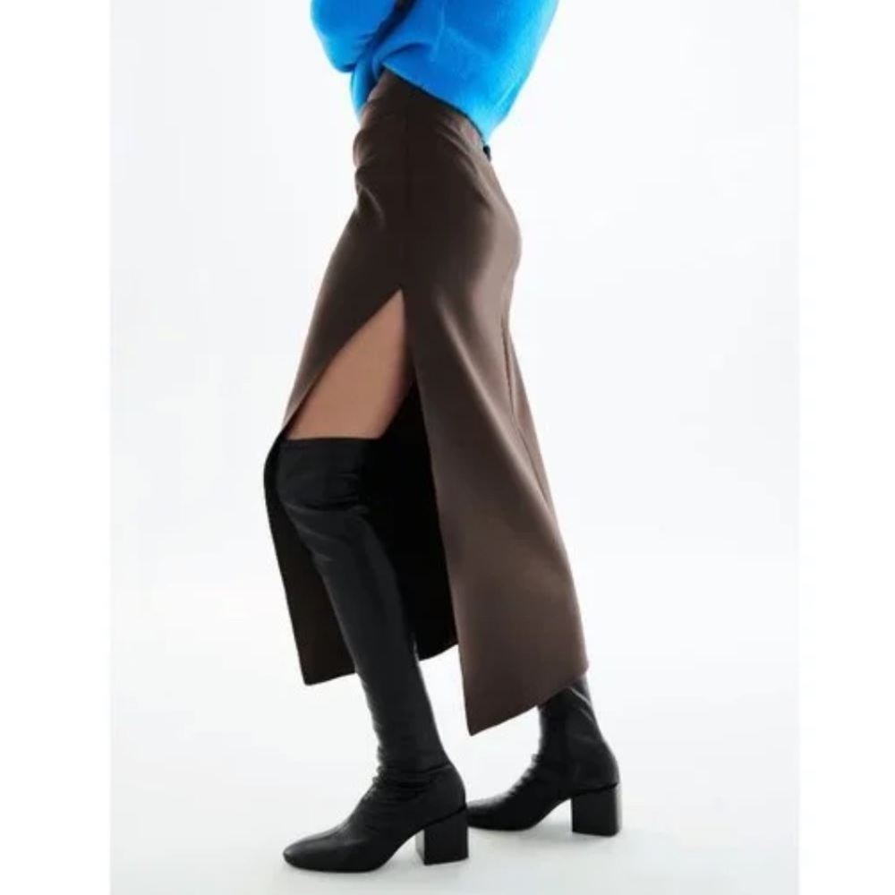 Zara Faux Leather Over the Knee Boots size 40